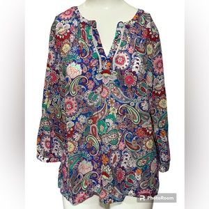 Talbots Paisley Floral Tunic
